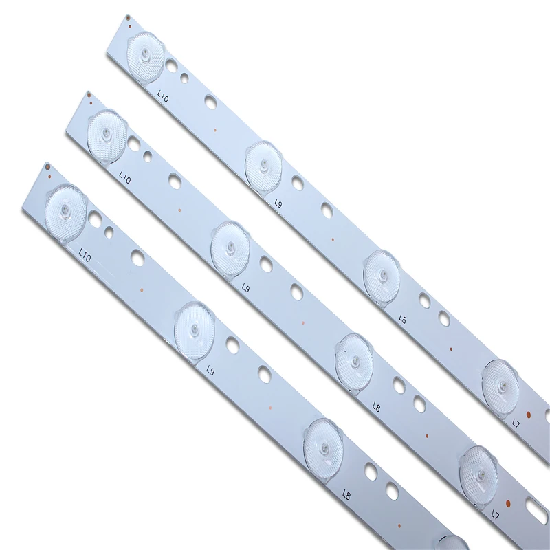 570mm*17mm 10leds LED Backlight Lamps Strips w/ Optical Lens Fliter for TV Monitor Panel 30V New