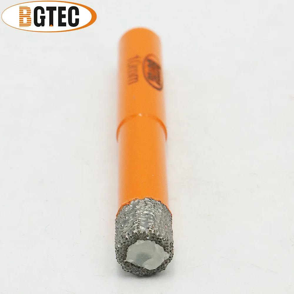 BGTEC 2pcs Dia 10 millimetri Dry Vuoto Brasato punte di Diamante trapano punte di perforazione con Rotonda shank Massoneria drill core bit
