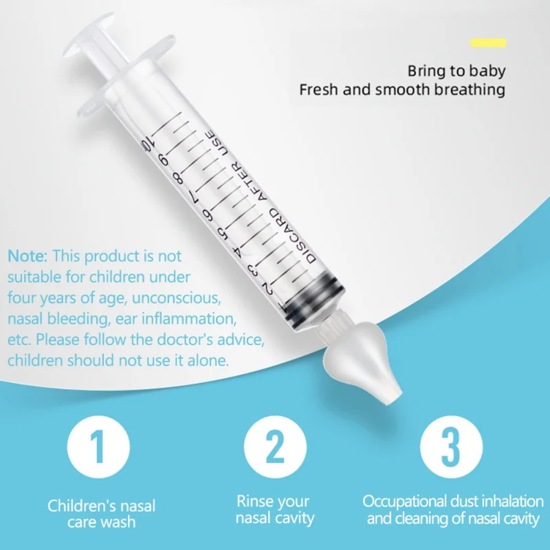 Bobora/10 мл для против ринита, для носа шайба иглы носки без пятки с рюшами для маленьких уход за назальный очиститель аспиратор