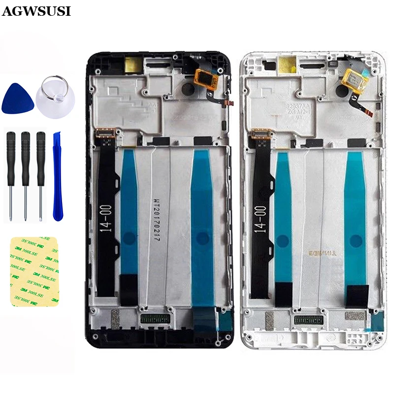 

for Lenovo K6 k33b36 k33b37 / K6 Power K33a42 k33a48 LCD Display Screen Panel Touch Screen Digitizer Sensor Assembly Frame