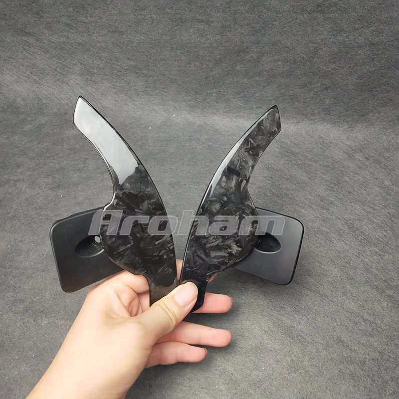 Forged Carbon Fiber Paddle Shifters High Quality For Range Rover Discovery Sport SVR Sport Evoque Defender 2013 2014 2015 2016