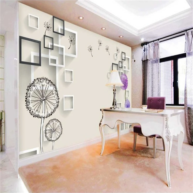 Custom Mural Wallpaper Dandelion 3D TV Background Wall Painting