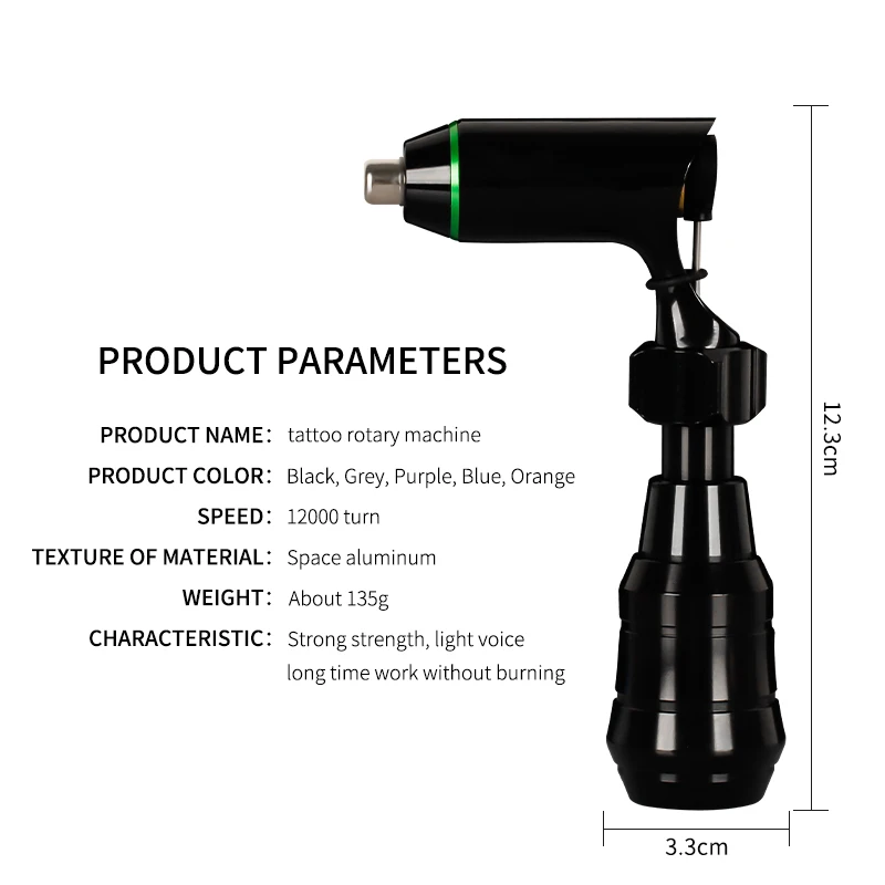 Professional NANO Tattoo Rotary Machine Pen Adjustable Stroke Powerful Motor RCA Interface Permanent Makeup Tattoo Gun