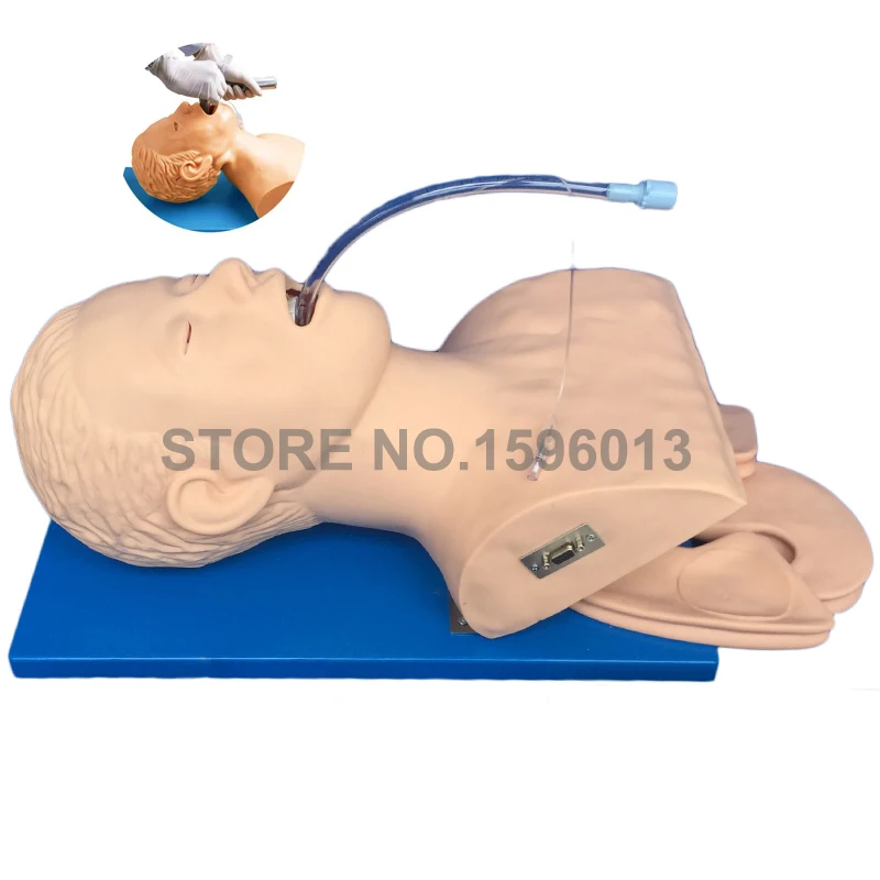 Airway Management Trainer Electronic Trachea Intubation Training Model Adult Head Simulator Voice Promting