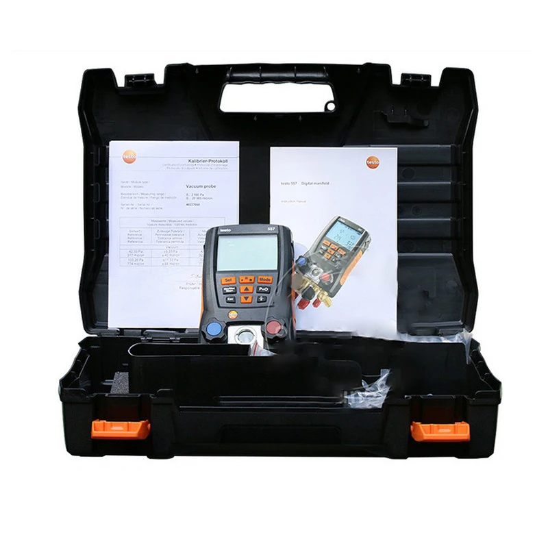 Imagem -02 - Testo Digital Manifold Gauge Refrigeração Air Pressure Gauge Grupo Clamp Probes Tool 549 550s Pcs