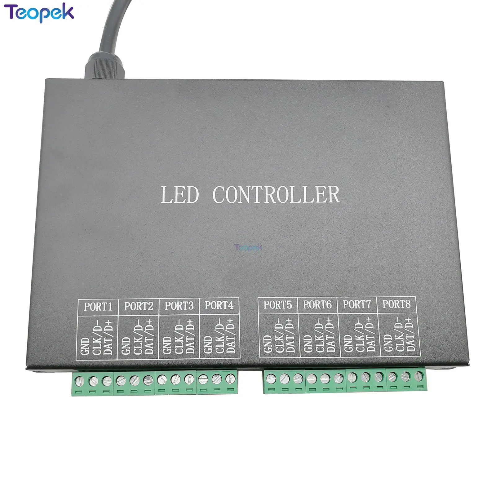 portas escravo led controlador 8192 pixels trabalhar com computador rede ou marster controlador h803tv ou h803tc h801rc 01