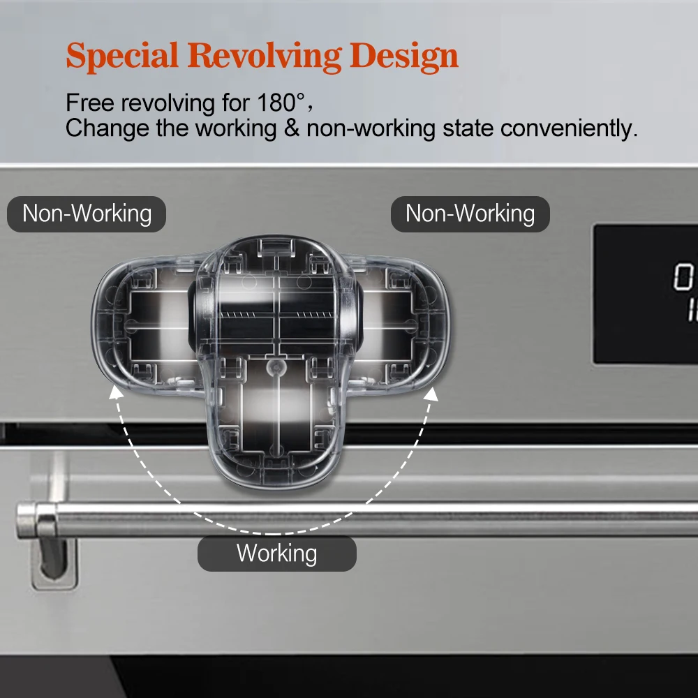 EUDEMON 최신 오븐 잠금 장치, 새로운 디자인, 유아용 오븐 문 장난치는 것을 방지, 어린이 안전 오븐 도어 스토퍼