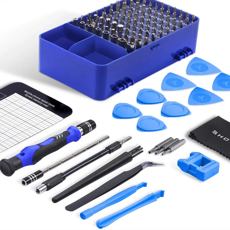 Jeu de tournevis de précision 135/122/25 en 1, bricolage Kit d'outils de réparation pour fixer téléphone portable PC montres lunettes et autres appareils électroniques,