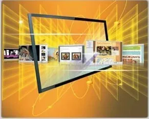 4 points 50 inch USB IR Multi Touchscreen Kit, 16:9 format for Interactive advertising, multi touch table