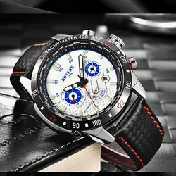 BOYZHE Big Sale Men Automatic Mechanical Watch Mulifunction Display Waterproof Sport Mechanical Watch for Men relogio masculino