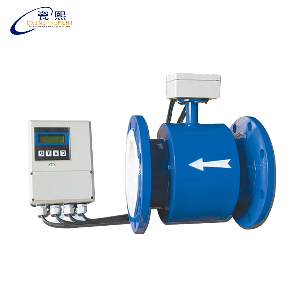 DN500 electric flow meter  stainless steel material wireless water flow meter digital electromagnetic flow meter