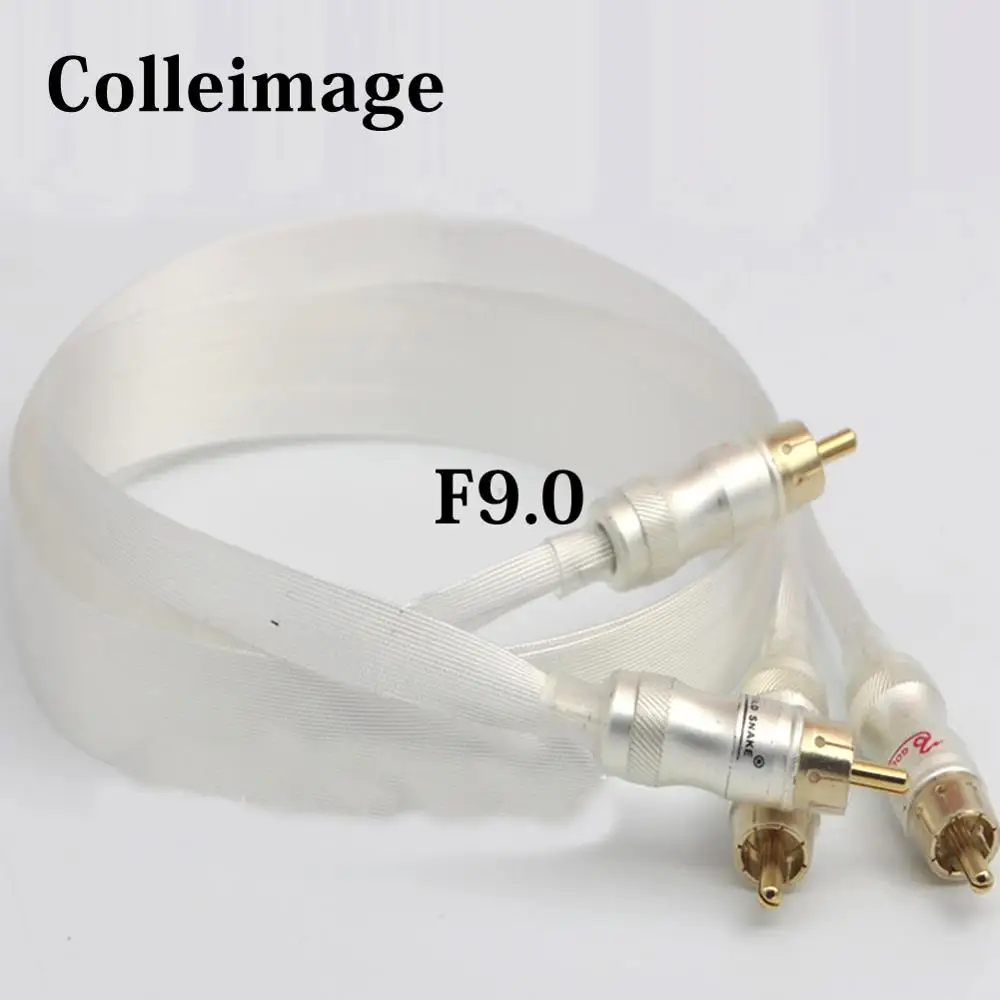 Colleimage Hifi Nordost srebrny 2RCA z męskiego na męskie kabel Audio niebieski Wgite Heven king snake pozłacany kabel połączeniowy RCA