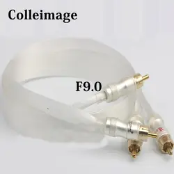 Colleimage Hifi Nordost srebrny 2RCA z męskiego na męskie kabel Audio niebieski Wgite Heven king snake pozłacany kabel połączeniowy RCA