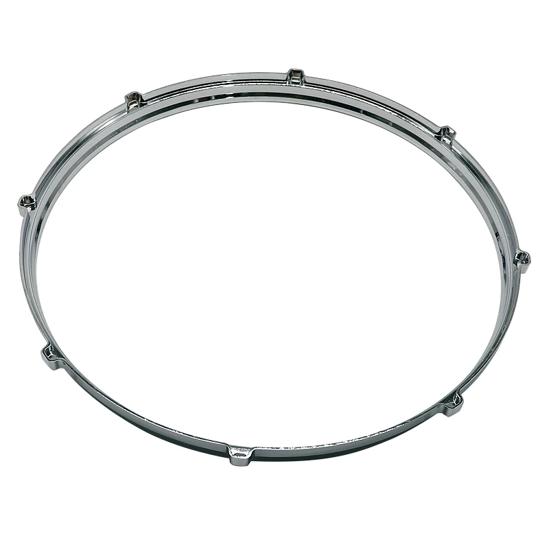 1 Pair 16 Inch 8 Hole Aluminum Alloy Die-cast Tom Drum Hoop Drum Rim Silver Color Drum Ring Drum Accessories Drum Parts