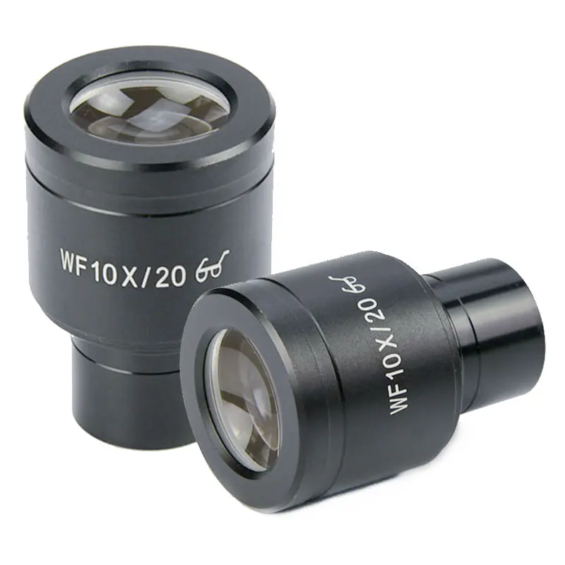

1 пара WF10X/20 мм широкоугольный окуляр для микроскопа высококачественные оптические линзы с монтажным размером 23,2 мм