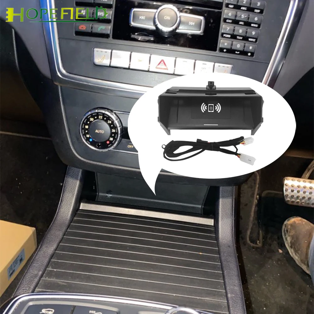 

Car wirelesss charger for Mercedes Benz GLE Class Coupe W166 C292 GLS X166 GL ML charging onboard for iphone 11 qi charge panel