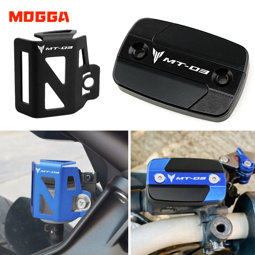 Front & Rear Brake Fluid Cylinder Master Reservoir Cover Cap For Yamaha MT03 MT-03 MT 03 2015 2016 2017 2018 2019 2020 2021 2022