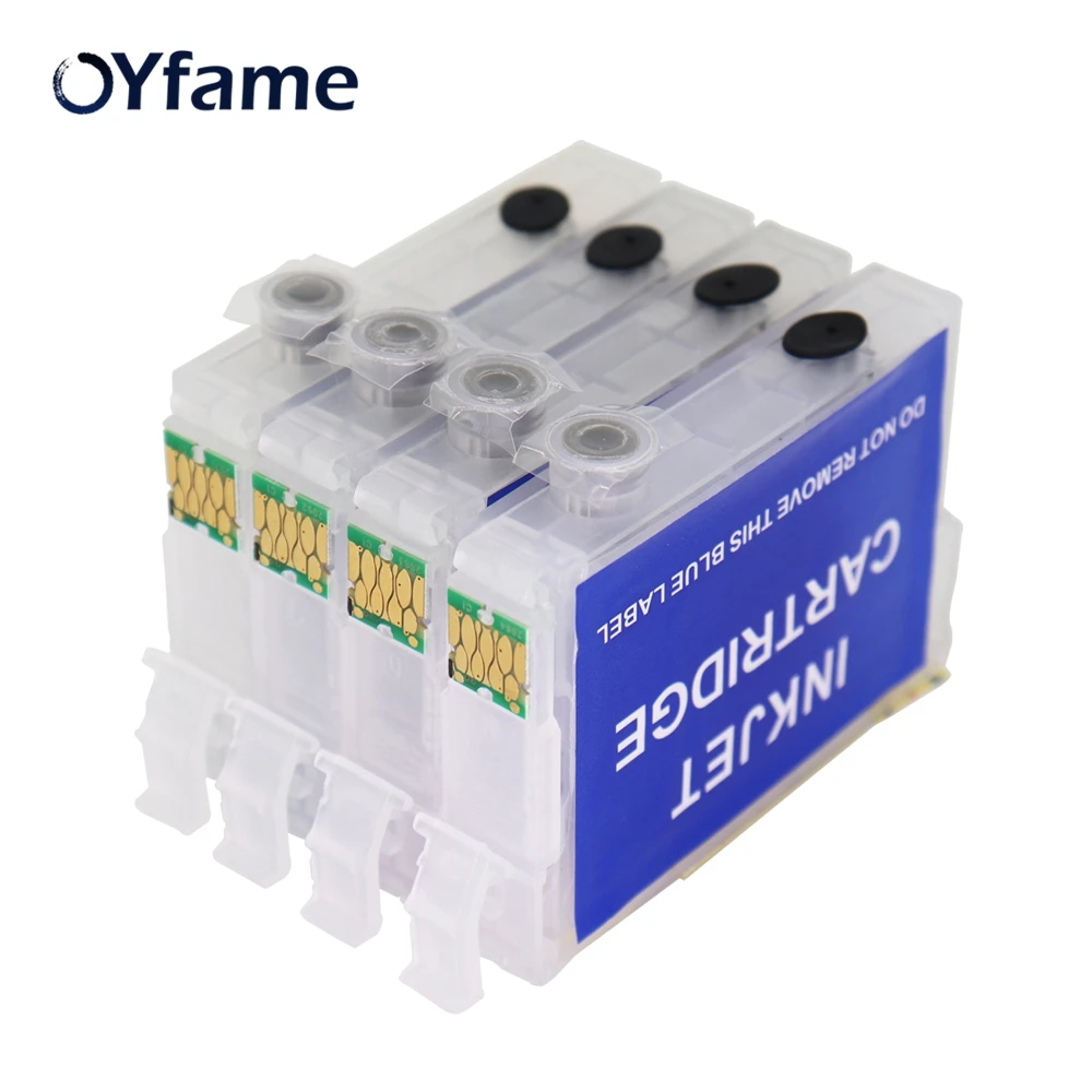 OYfame Europe T34XL T3471-T3474 Ink Cartridge refill For Epson Workforce Pro WF-3720 WF-3725 Printer with ARC Chip