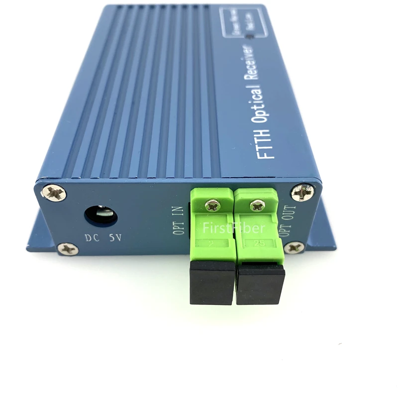 GPON FTTH optical receiver with WDM /micro WDM optical node SC APC Duplex Connector with 2 output WDM for PON FTTH CATV