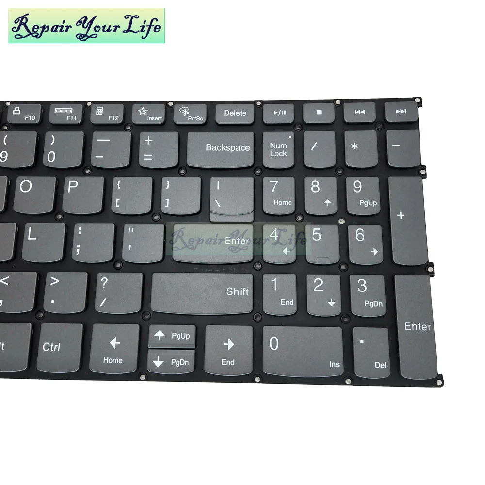 لوحة مفاتيح بإضاءة خلفية لـ Lenovo IdeaPad ، لوحات مفاتيح إنجليزية ، الولايات المتحدة والمملكة المتحدة ، SN20W65236 ، 5-15 ، 5-15iil05 ، 15ITL05 ، 15ARE05 #4