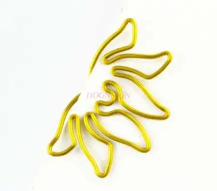 Golden Lotus Paper Clip Cartoon Paper Clip Shaped Clip Paper Clip Bookmark Cute