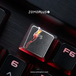 ZOMO Key cap klawiatury mechaniczne keycap osobowość projekt, kreatywny odświeżyć F5 podział klawiszy ze stopu aluminium Cherry MX osi