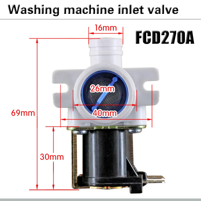 Automatic washing machine inlet valve universal inlet solenoid valve FCD270A washing machine inlet valve inlet valve