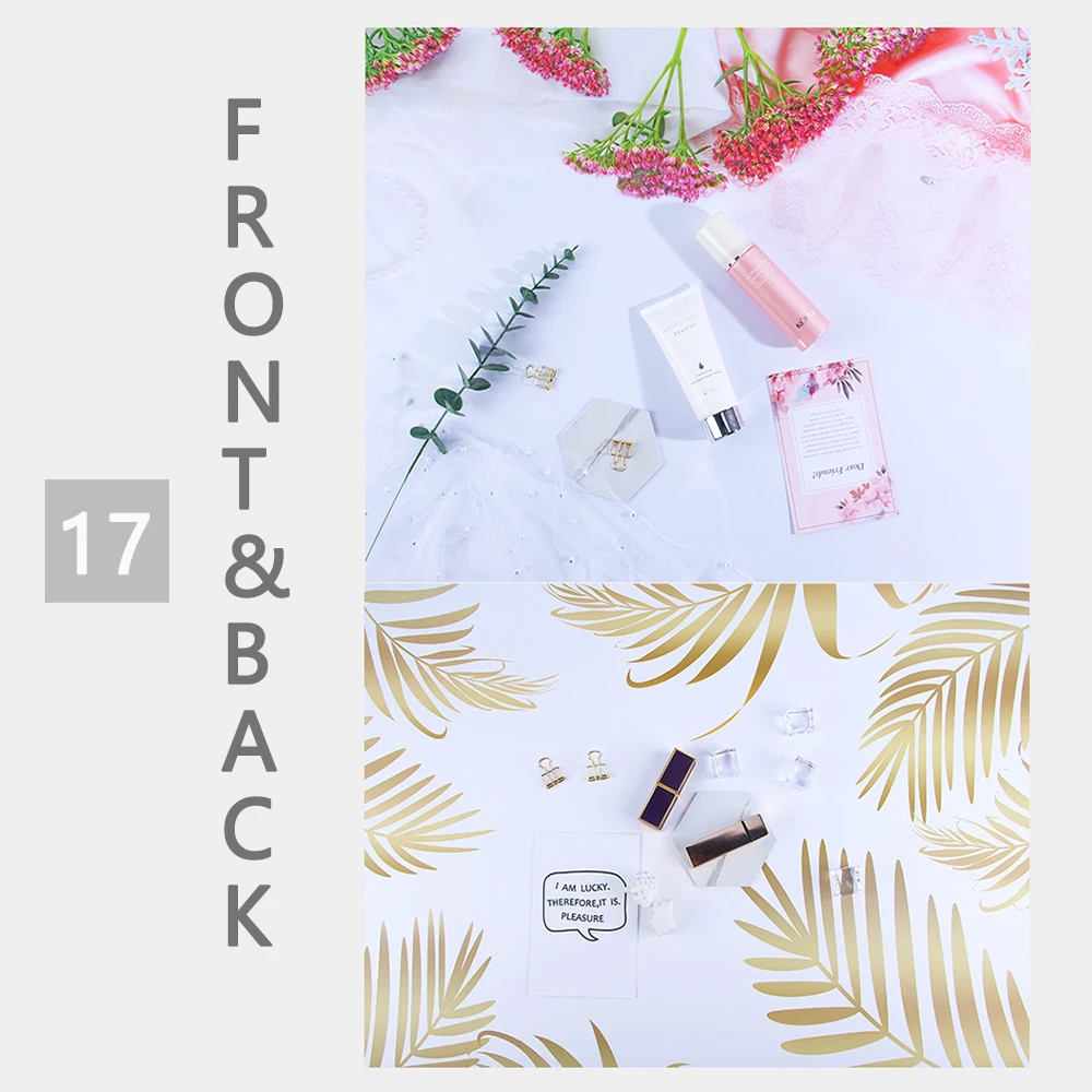 قطعة/المجموعة خلفية للصور 22.44 × 34.25 بوصة ، مجموعة من 3 ، خلفية للطعام على الوجهين للتصوير الفوتوغرافي