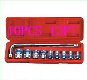 

BESTIR taiwan made excellent quality 10pcs 1/2 drive CRV blue band 12pt wrench socket spanner set NO.91302 freeshipping