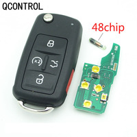 QCONTROL 4+1 BT Car Remote Key 433 MHz for VW Sharan Multivan Caravelle Car Key Remote Control Replacement