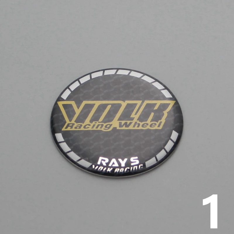 4pcs 50mm center cap sticker for rims rays volk work emotion vs logo car racing modified emblem on wheel cover