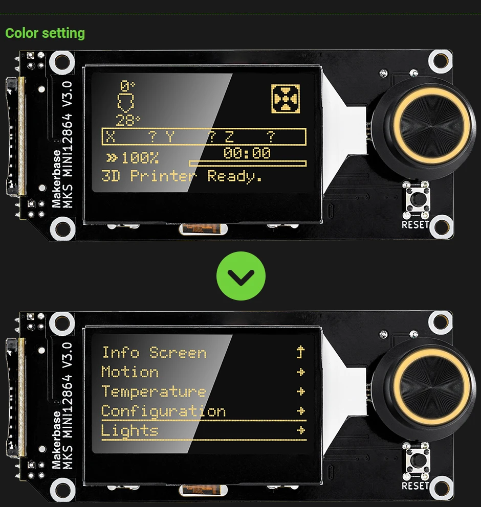 Makerbase MKS MINI 12864 V3 LCD Display Bildschirm Motherboard Smart Display Bildschirm 3D Drucker Teile MKS Gen L SKR VORON 2,4 – Detail 7