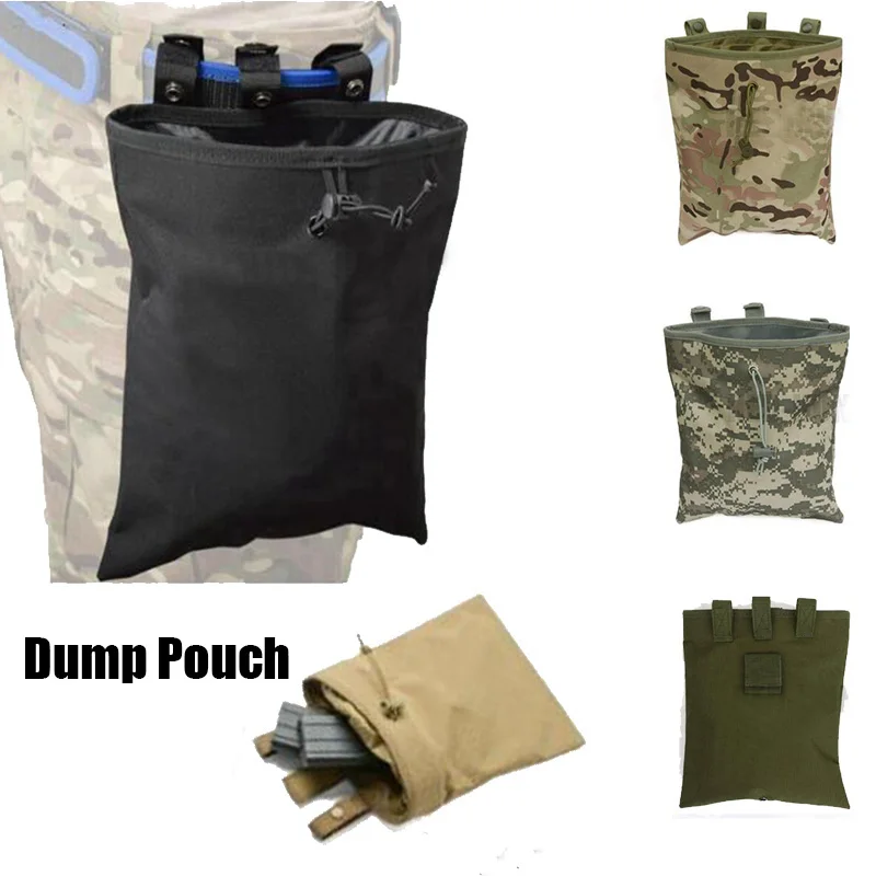 Tactical Molle Hunting Outdoor Shooting Magazine Ammunition Drop Bag Outdoor Color Bullet Practical Recycling Bag Packaging Bag