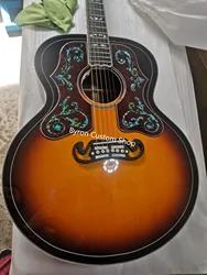 AAAA all solid Jumbo size guitar custom shop Collector’s Edition Classic Acoustic Guitar  Grand SJ-200 Bob Dylan