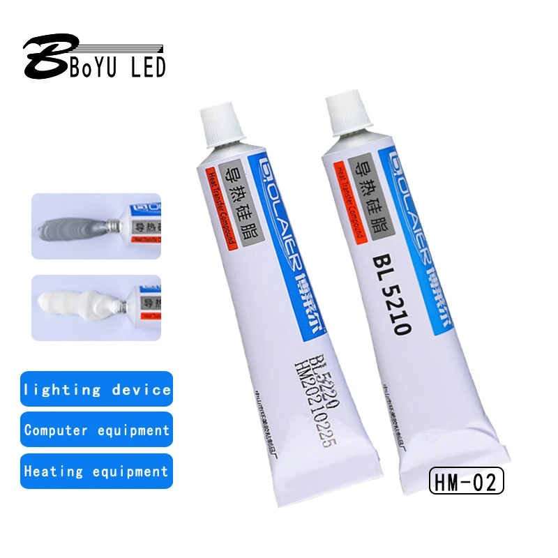 Bolair BL5210 BL5220white high temperature resistant thermal conductive silicone thermal conductive fixing glue