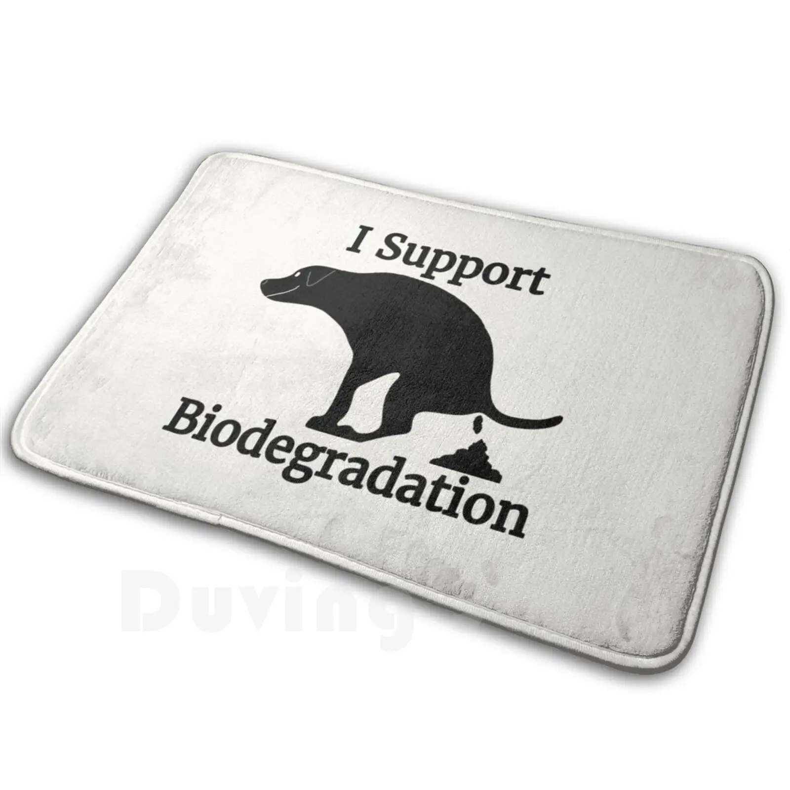 Pooping Biodegradation Dog Soft Non-Slip Mat Rug 2488 Carpet Cushion Pooping Dog Funny Dog Gag Funny Poop Humor Dogs