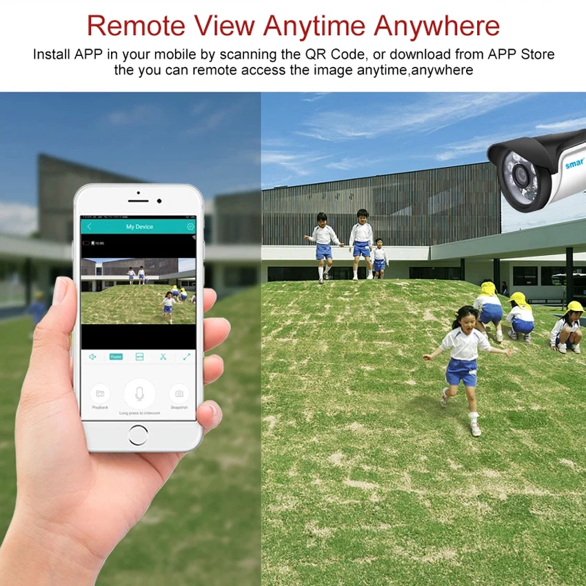 Smar CCTV Camera Security System Kit 4CH 720P/1080P AHD Camera Kit 5 in 1 Hybrid DVR telecamera impermeabile visione notturna allarme e-mail