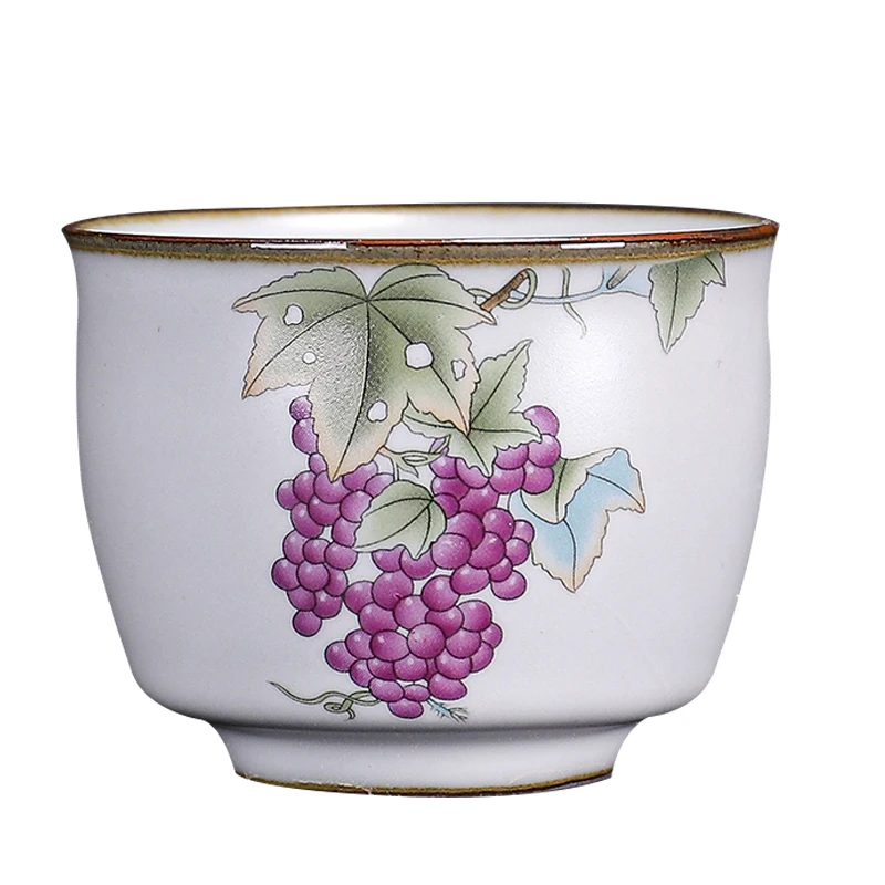 Vintage Retro Tea Cup Flower Design piccole tazze tazze da caffè cerimonia in ceramica creativo Filizanki Do Herbaty Set di tazze da tè