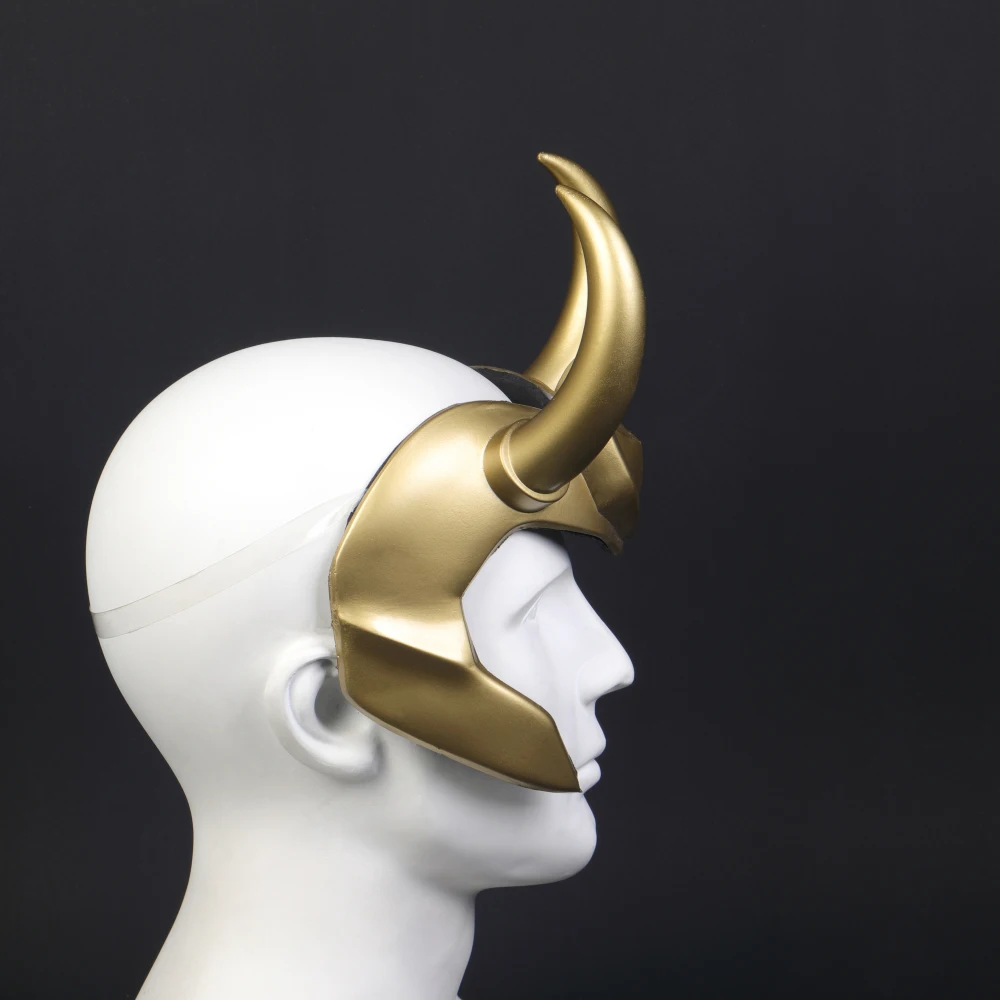 Loki-casco de Cosplay con cuernos de corona para adultos, accesorios de superhéroe, tocado de PVC para fiesta de Halloween