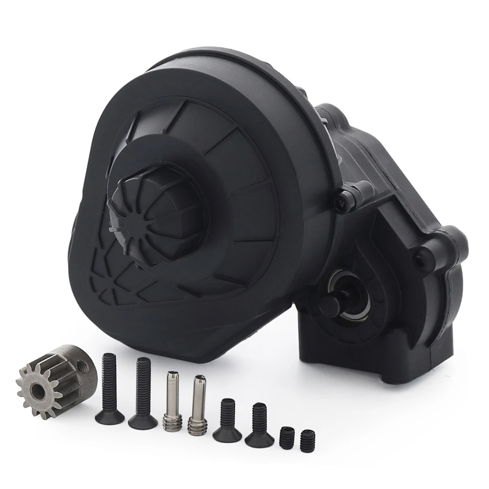 FIMONDA 32P Gearbox with Pinion Transmission Gear Set Assembled for 1/10 RC Crawler Car Axial SCX10 90047 90104 Upgrade Parts