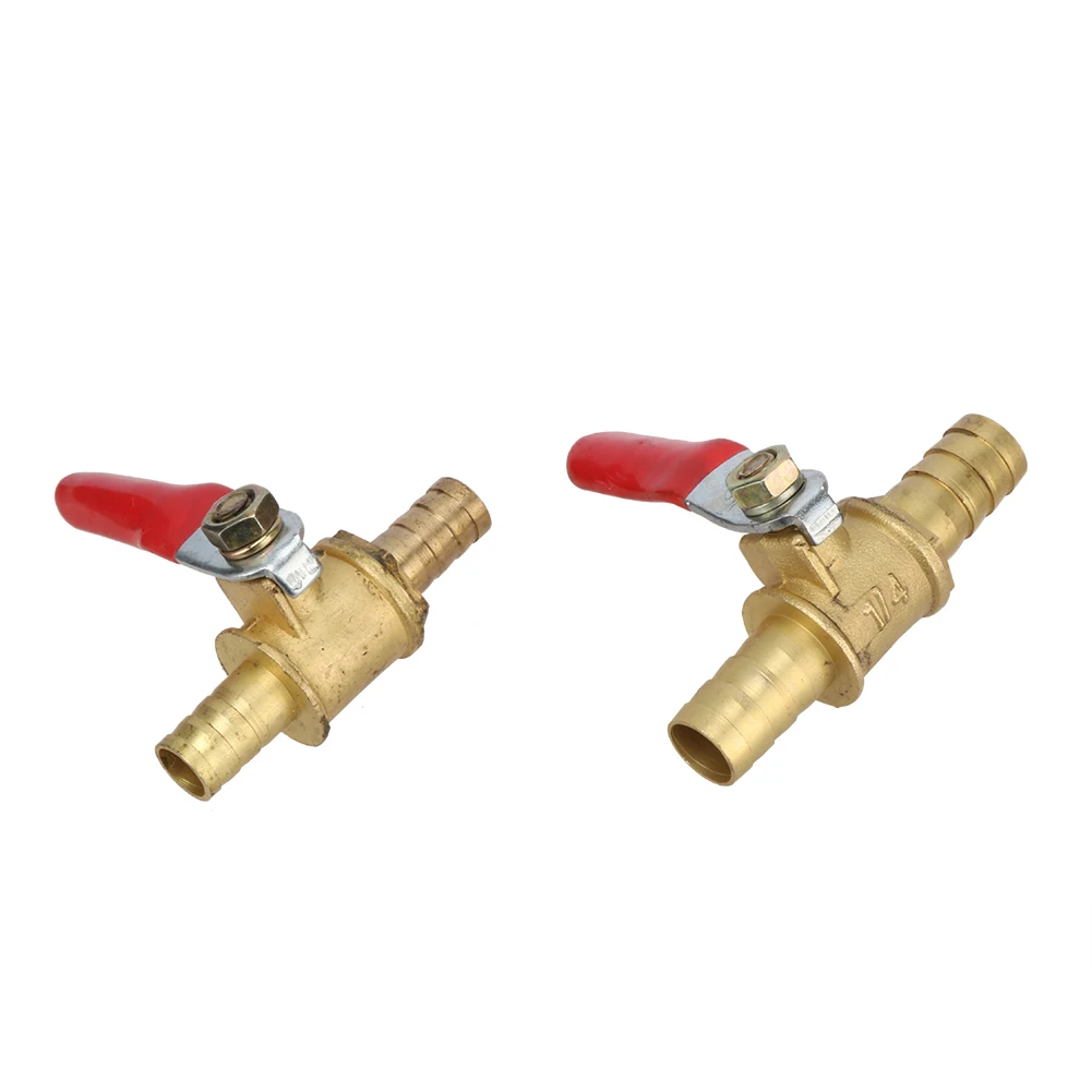 

8mm 10mm Brass Ball Valve Garden irrigation plumbing equipment Straight Connector Air line Joint Air Pump Watering Hose Valve