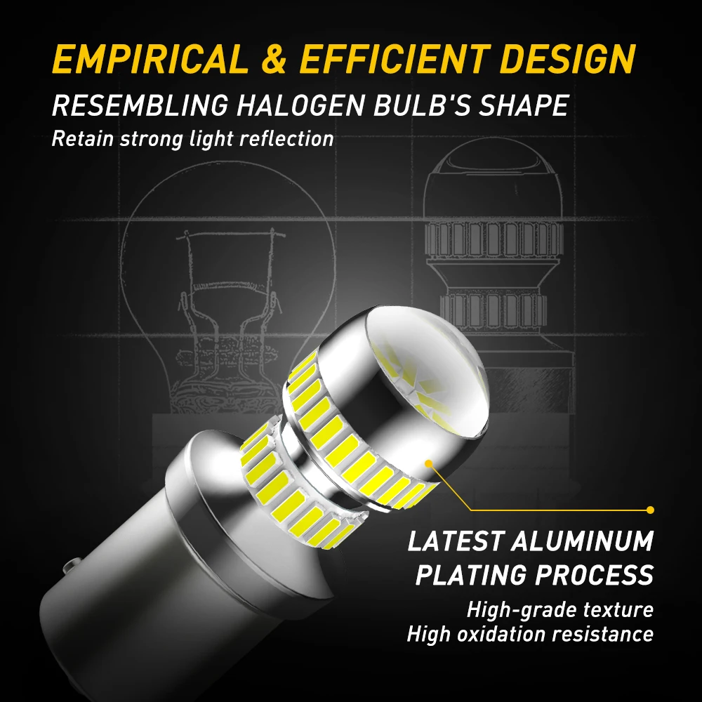 2pcs Canbus No Error 1156 P21W LED Bulb for Skoda Superb Octavia 2 FL 2011 2012 2013 Daytime Running Lights DRL 12V 6000K White