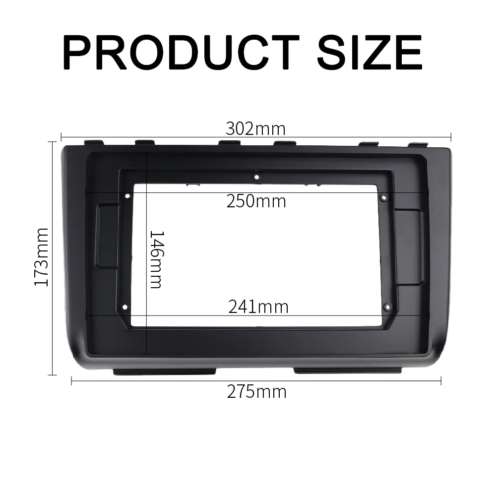 10.1 INCH Radio Fascia for HYUNDAI IX25  CRETA 2020 Stereo GPS DVD Player Install Panel Dash Surround Trim Kit Face Plate Bezel