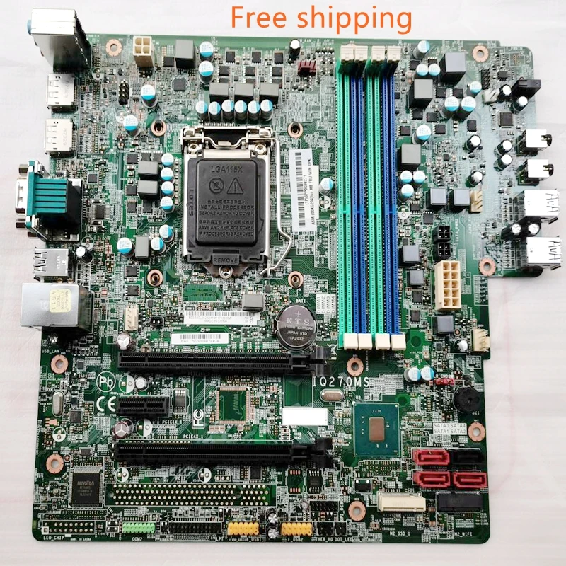 IQ270MS Para Lenovo M610 M910T M710S E95 Desktop Motherboard 00XG204 00XG209 Q270 DDR4 LGA1151 Mainboard 100% totalmente testado trabalho