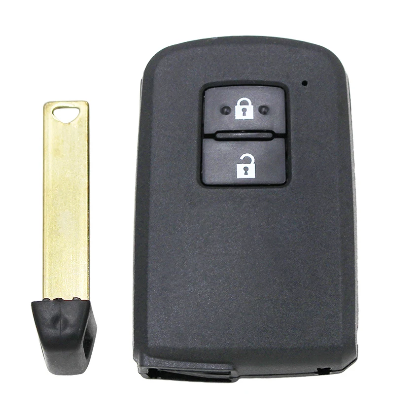 Nuevo carcasa de mando a distancia inteligente de repuesto de 2/3/4 botones Fob para Toyota Avalon Camry RAV4 2012-2015 con llave de inserción