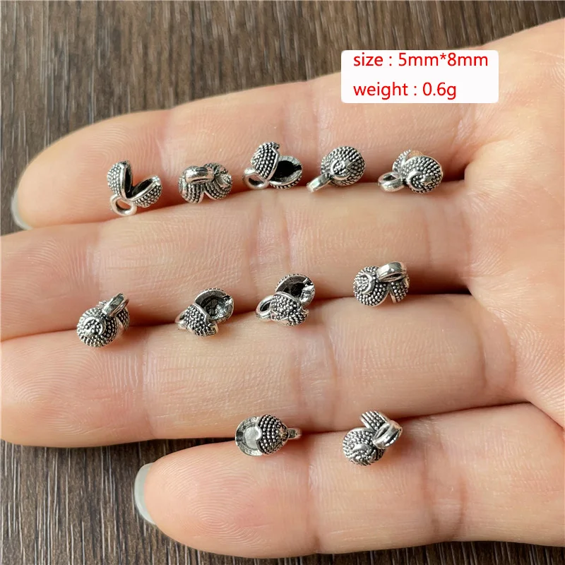 Ramadan End Connector Turkish Saudi Arabian Thread Pattern Point Button Wholesale Jewelry DIY Handmade Rosary Pendant Accessorie