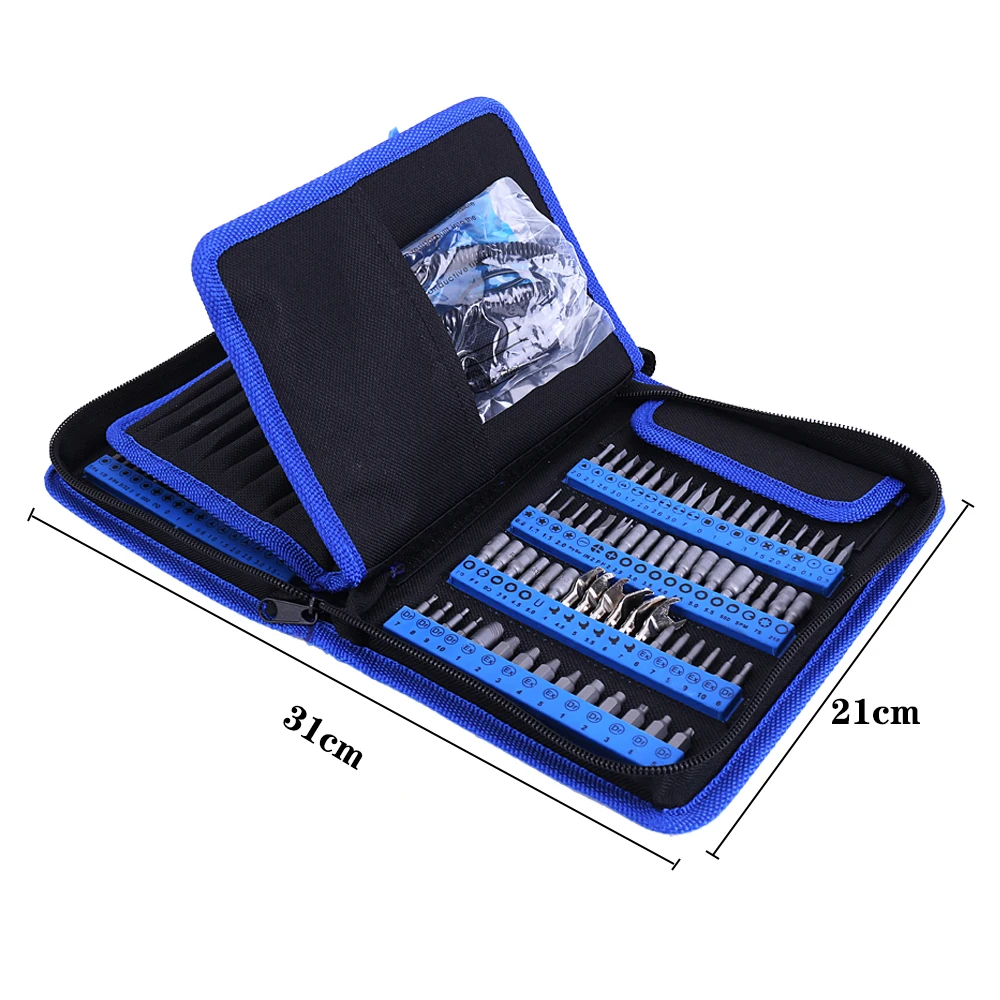 Juego de destornilladores de precisión 180 en 1, brocas magnéticas Torx, hexagonales, para reparación de dispositivos electrónicos, Kits de herramientas de mano