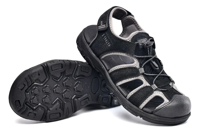 Lässige Herren-Outdoor-Sandalen, Sommer, atmungsaktiv, flache Sohle, Strandschuhe, bequem, weich, zum Gehen, Wandern, sportliche Herrenschuhe 2020 – Detail 25