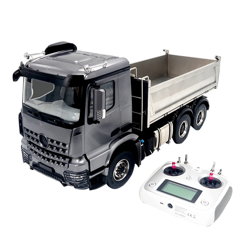 

1/14 Tamiya 6*6 Hydraulic Dump Truck Model Remote Control Tractor Truck Load 10KG Model Toy