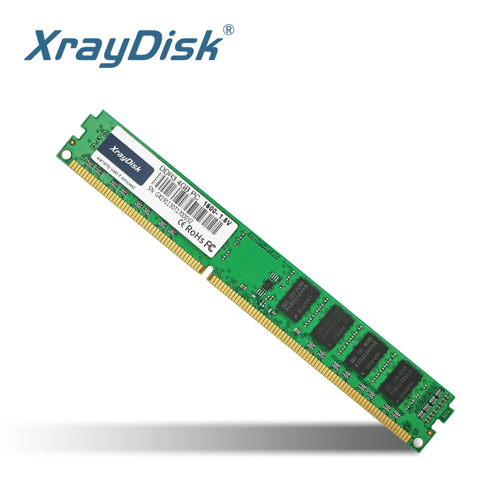XrayDisk DDR3 8GB 4GB Memory 1600Mhz 240pin 1.5V Desktop Ram Dimm